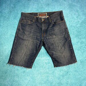 Vintage Levi's 511 Shorts Men's 34x11 The Original Jean Blue Skinny Cutoff Denim